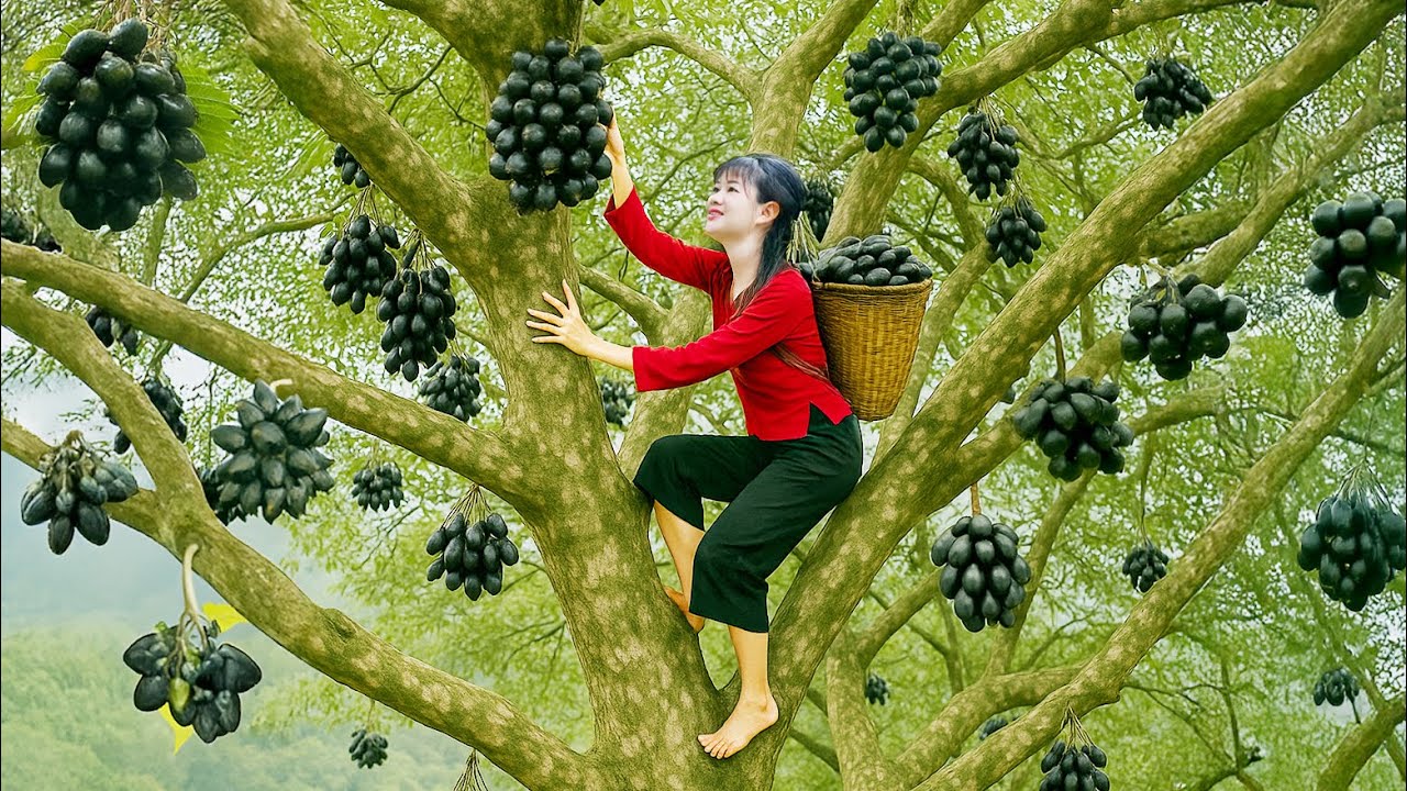 Brave Woman Harvesting Lots of Ripe Toad Fruit on High Tree To Sell | Farm Care | Luyến Harvest Life