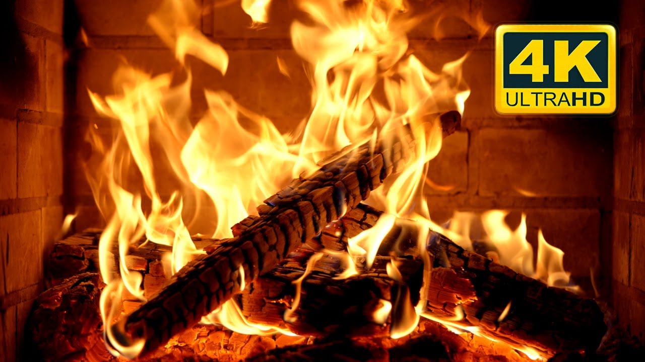 Fire Youtube FIREPLACE 4K 🔥 Cozy Fire Ambience (12 HOURS). Fireplace video with ...