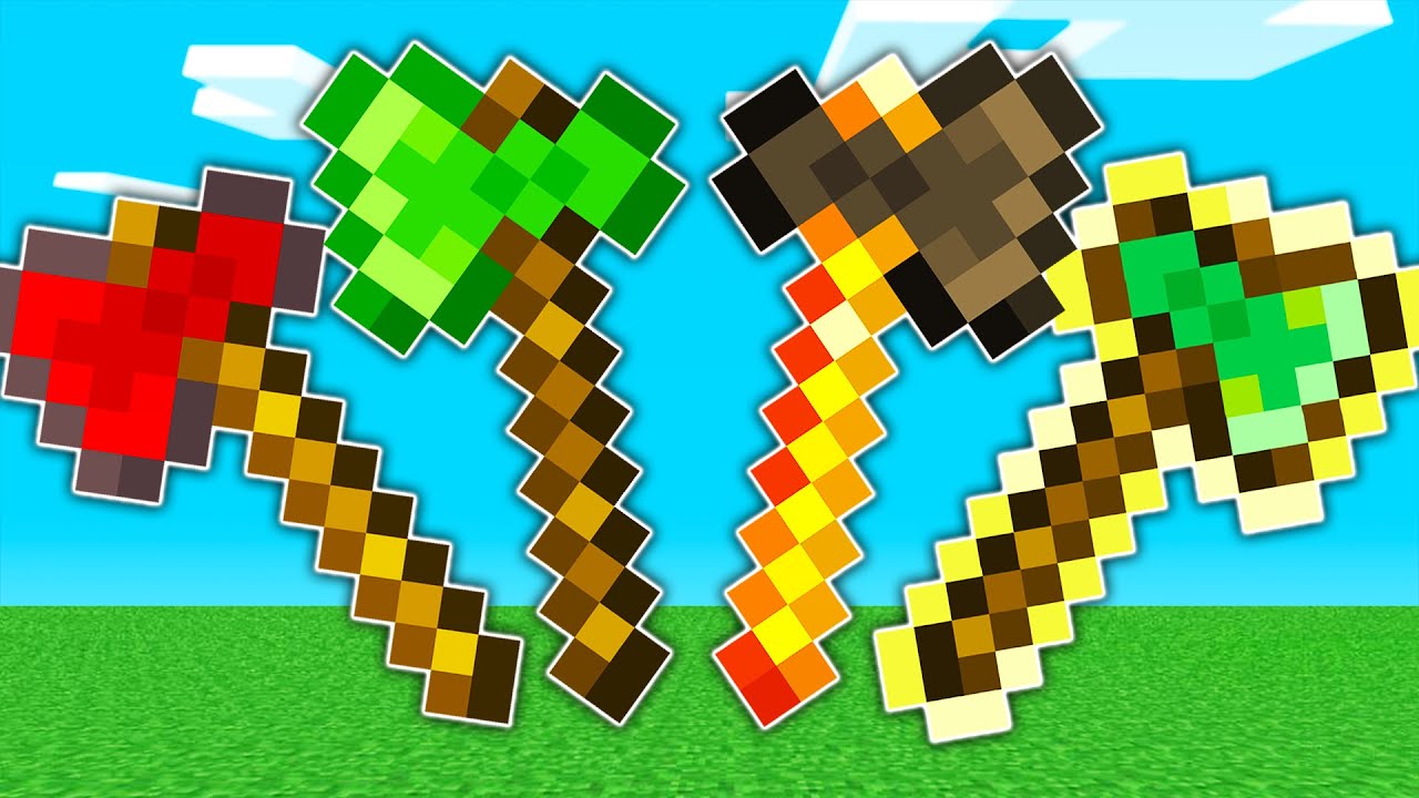 ESTAS HACHAS EXISTEN EN MINECRAFT?! 😱🔥