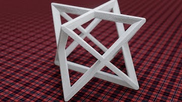 3d Printable Merkabah | CG Animated Sacred Geometry | Blender 2.8