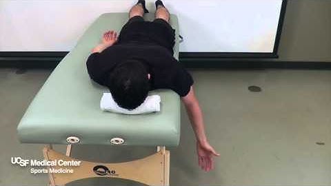 Prone Horizontal Abduction at 100 Degrees