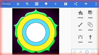 Tutorial Membuat Desain Logo Segi Lima Kembang Di Androiddengan Aplikasi Pixellab