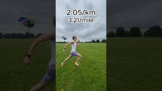 What Different Paces Look Like...(pt2) #running #shorts #barefoot