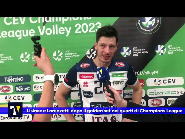 🎙️🟡🔵 MIXED ZONE | Lisinac e Lorenzetti dopo il golden set nei quarti di Champions League