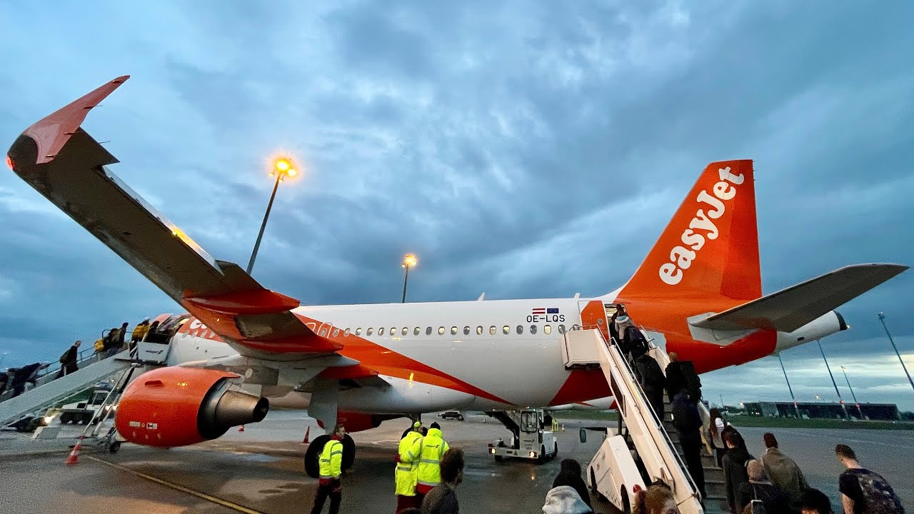 Airbus A319-100 | easyJet | Берлин (BER) — Женева (GVA) | Полный Полёт | 4К
