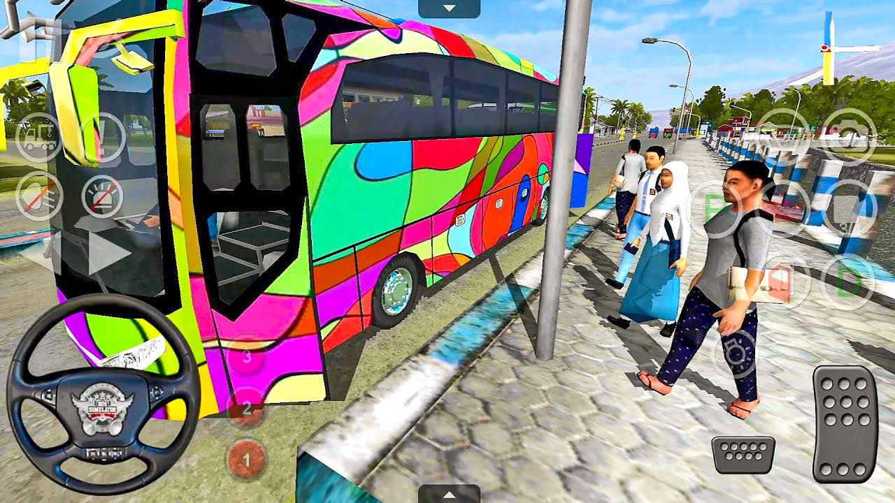 Bus Simulator Indonesia 27 Fun Bus Game Bussid Android Gameplay Youtube