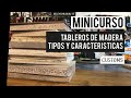 Tableros de madera: tipos y características | MINICURSO | CUSTOMS