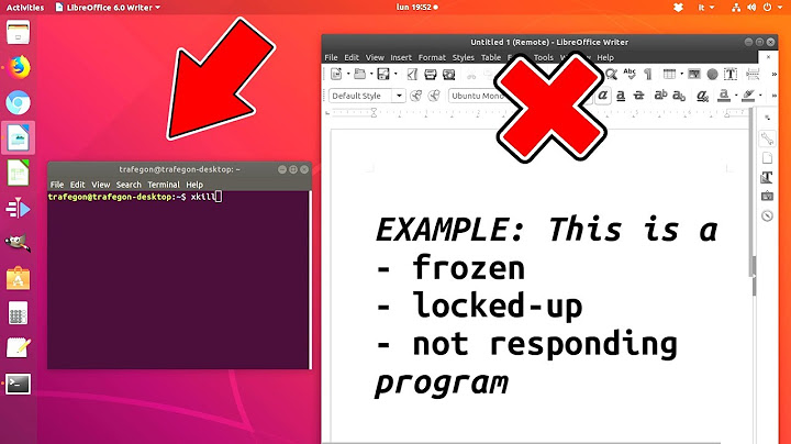 How to force close a frozen program on Ubuntu