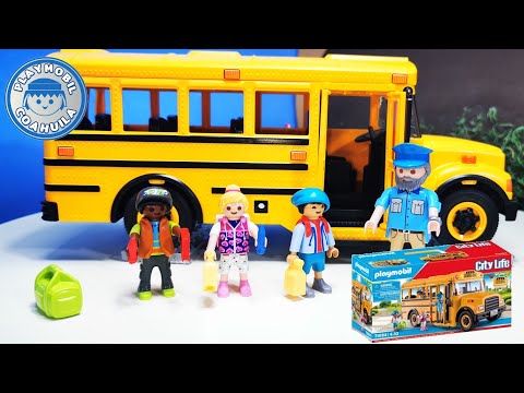 Playmobil City Life 71094 pas cher, Bus scolaire