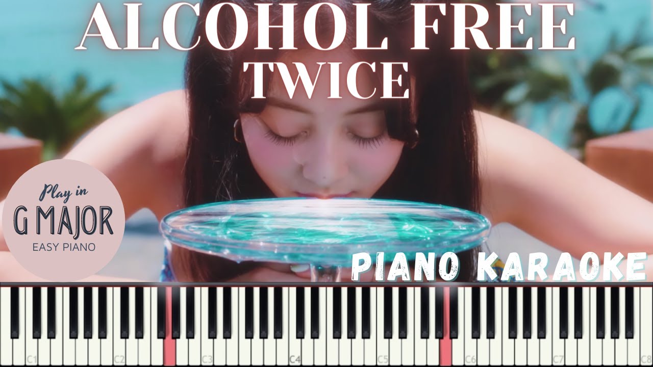 Twice Alcohol Free Karaoke Easy Piano By Fadli Youtube