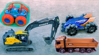 Download Lagu Tìm Xe Cẩu Múc Cát , Xe Ben chở Đất, Máy Xúc Điều Khiển Từ Xa, Ô Tô Xe Tải Đồ Chơi Xoay 360 Lội Nước MP3