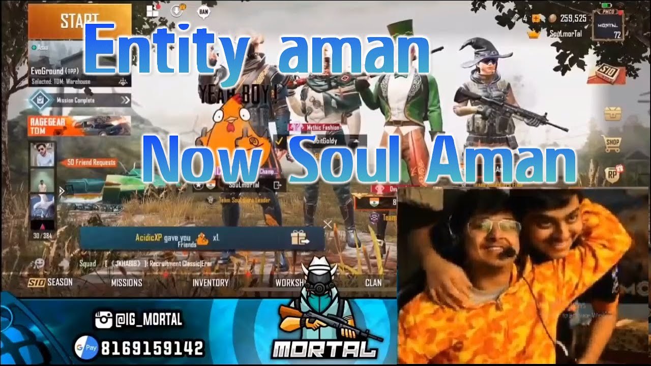 Entity aman Now Soul Aman | MortaL Happy
