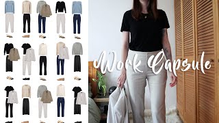 WORK WEAR CAPSULE WARDROBE | 16 PIECES x 192 OUTFIT COMBINATIONS