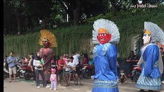 Ondel ondel menghibur penonton di BKT jakarta timur