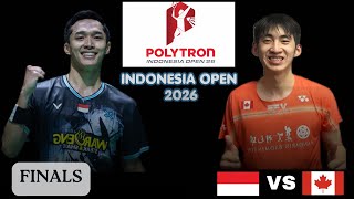 Finals | jonatan christie 🇲🇨 vs viktor lai 🇨🇦 | indonesia open 2026