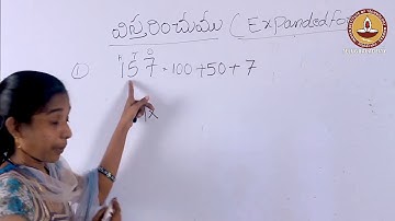 Numbers-Expanded Form in Telugu Maths Tutorial(విస్తరించుట)