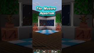 Build A Modern Mini Aquarium In Minecraft. #minecraft #shorts