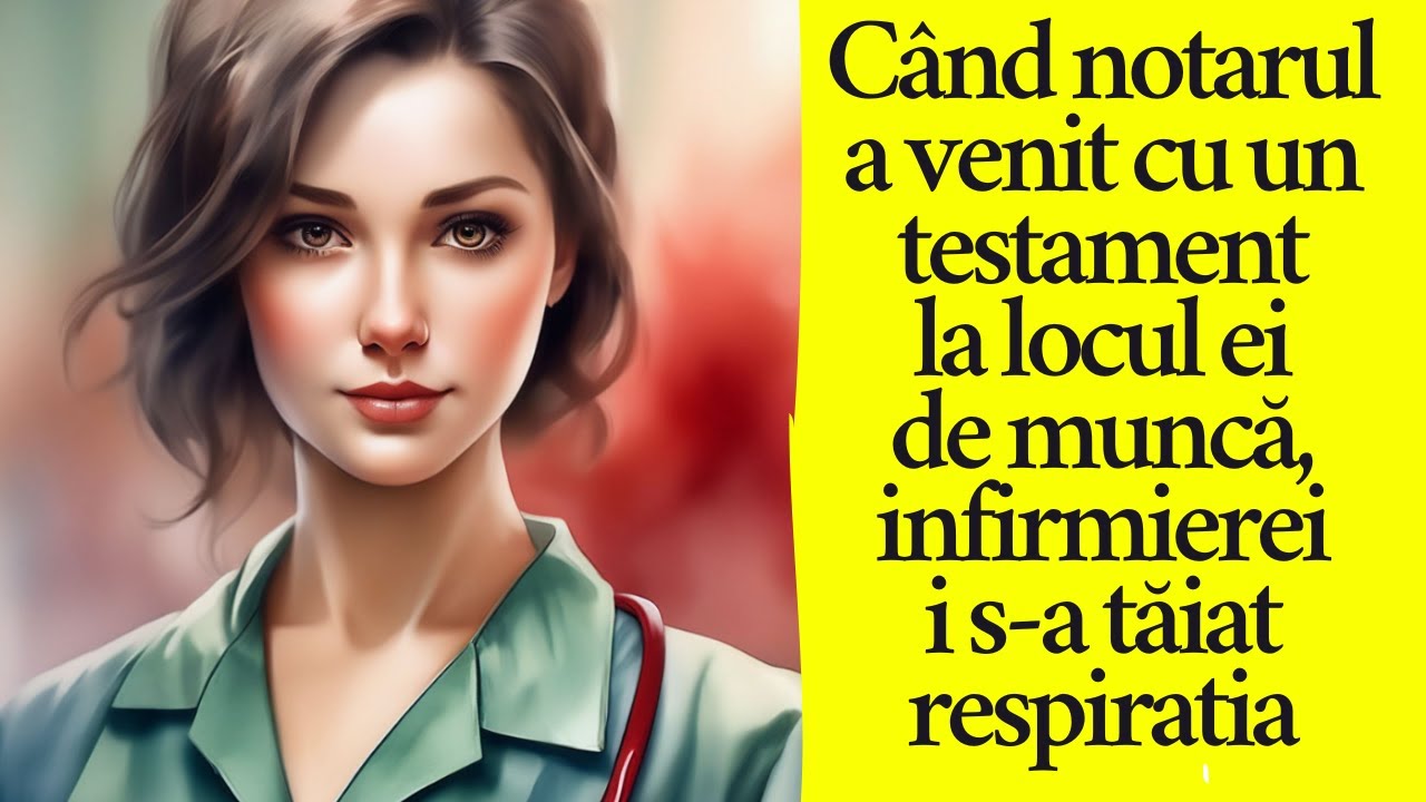 Când notarul a venit cu un testament la locul ei de muncă, infirmierei i s-a tăiat respirația