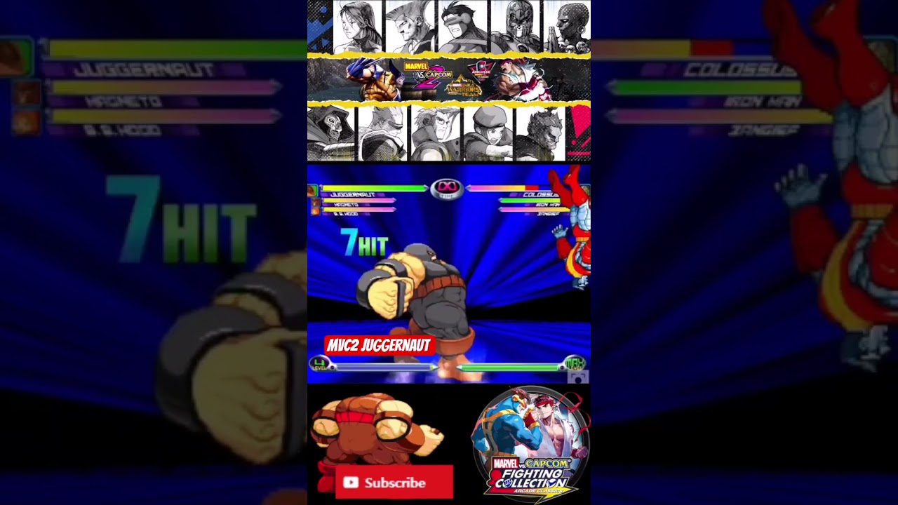 Mvc2: Victor Ruíz — расширение комбо Juggernaut + помощь Magneto в Headcrush X3 