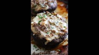 A low-carb, philly cheesesteak stuffed in portobello mushroom!, 7
smart points • 256 calories , print the full recipe here:,
https://www.skinnytaste.com/philly-cheesesteak-stuffed-portobello-mushroo...