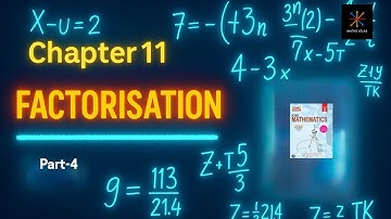 Frank ICSE Mathematics  Class 8 | Chapter 11 | Factorisation | Exercise 11.3 | Part 4