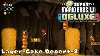Layer-Cake Desert-2 (Perilous Pokey Cave) - All Star Coins 100% Walkthrough - NSMBUD