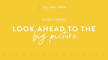 2025 PowerSheets Prep Work | Video Three | Set Your 2025 Goals