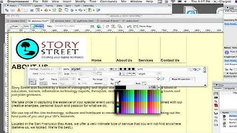 How to Set Background Colors on a Web Page With Dreamweaver