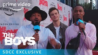 The Boys: Cosplay Red Carpet with Jack Quaid, Laz Alonso & Jessie T. Usher at SDCC2019 | Prime Video