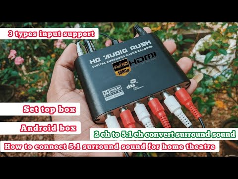 Как подключить оптический или 5.1-канальный вход для домашнего кинотеатра | Цифровой декодер объё...