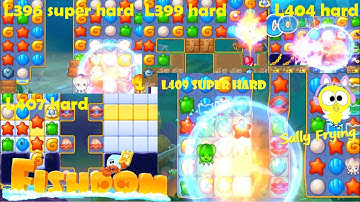 Fishdom level 396 super hard group (396 + 399 + 404 + 407 + 409)