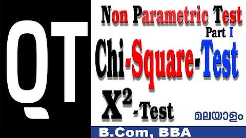 #Chi-SquareTestMalayalam, #QTMalayalam, #JRFCommerce #NET