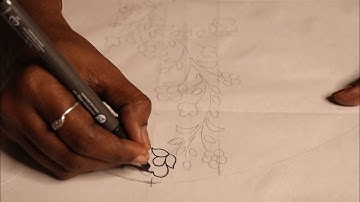 How to make drawing and tracing on net cloth