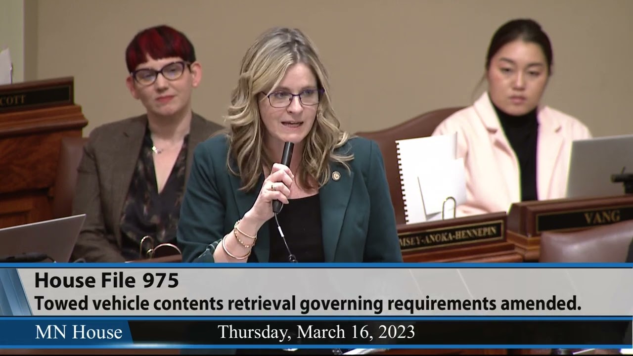 Minnesota House passes HF975, an update to state's existing 'stuff-out-of-the-car' law 3/16/23