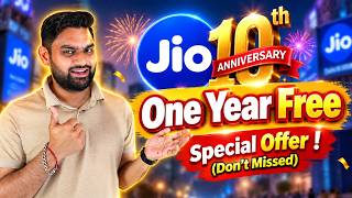 Jio 10th Anniversary Special Offer 😱 ₹3,599 = 365 Days   Unlimited 5G   Huge Bonus Benefits