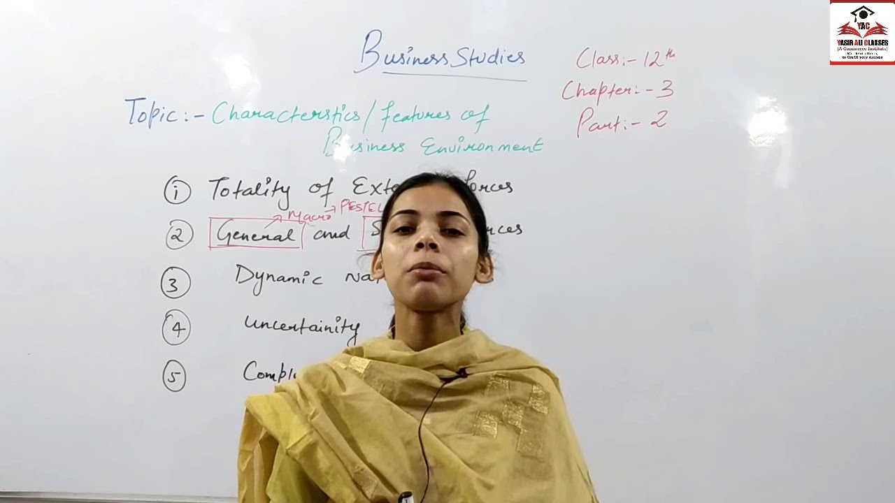 characterstics of business environment by Anam mam class 12th chapter 3 ...