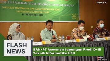 BAN-PT Asesmen Lapangan Prodi D-III Teknik Informatika USU