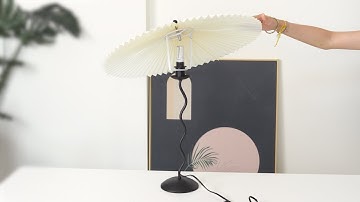 Pleated Table Lamp-installationvideo