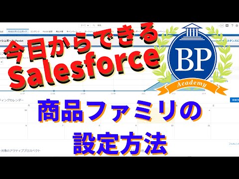 【今日からできるSalesforce】商品ファミリの設定方法