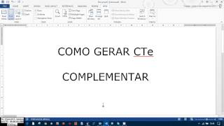 TMS Logix - Geração CTe Complementar