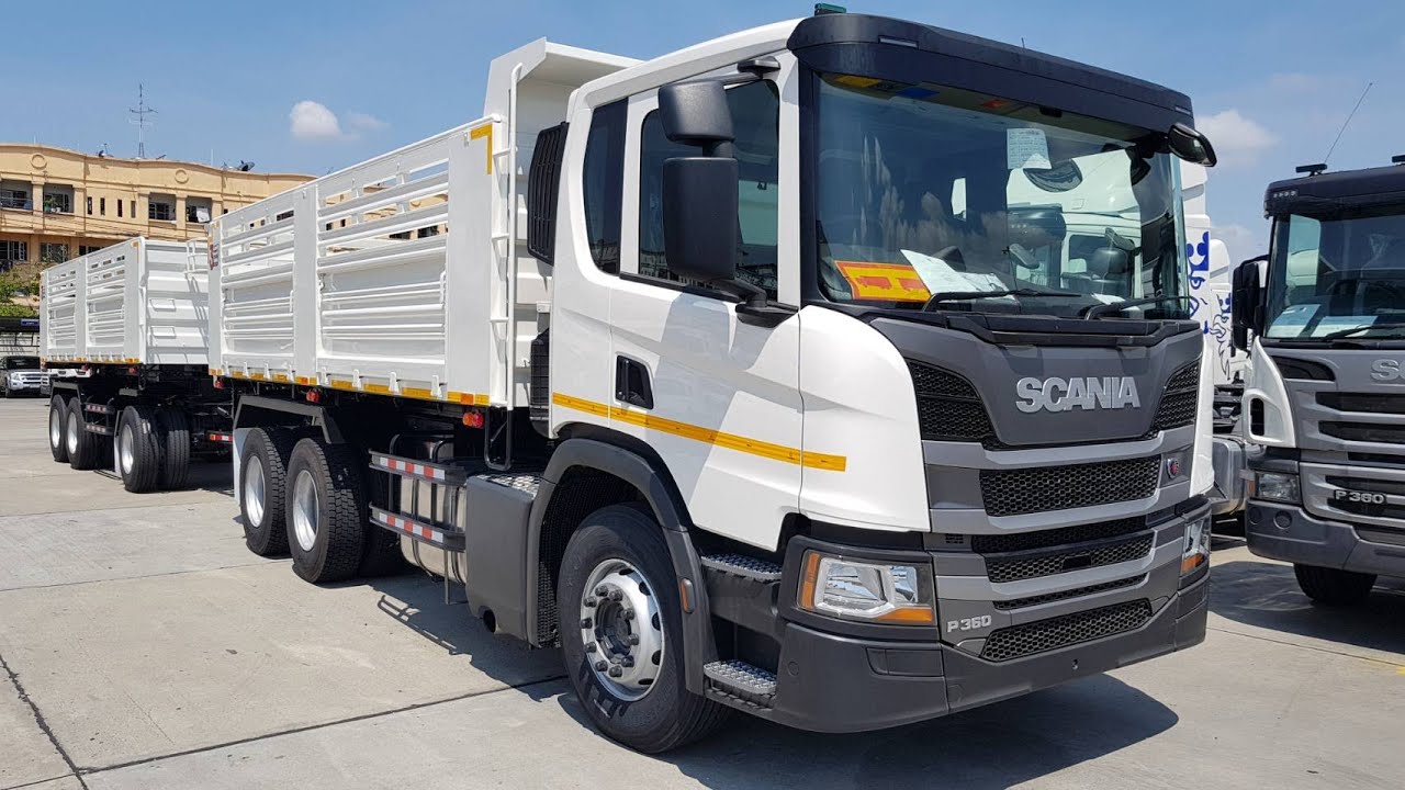 สแกนเนียรุ่น P 360 6X4 CP17L รถดั้มแม่ลูกตัวใหม่