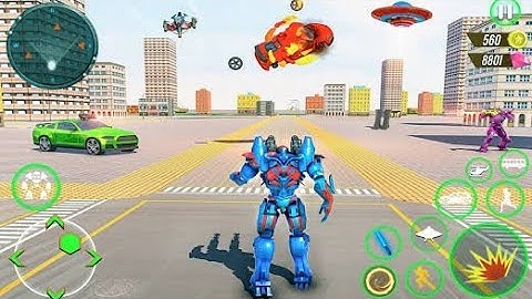 MULTI ROBOT TRANSFORMATION AND AIR BATTLE WITH JET FIGHTERS Android/ios Gameplay
