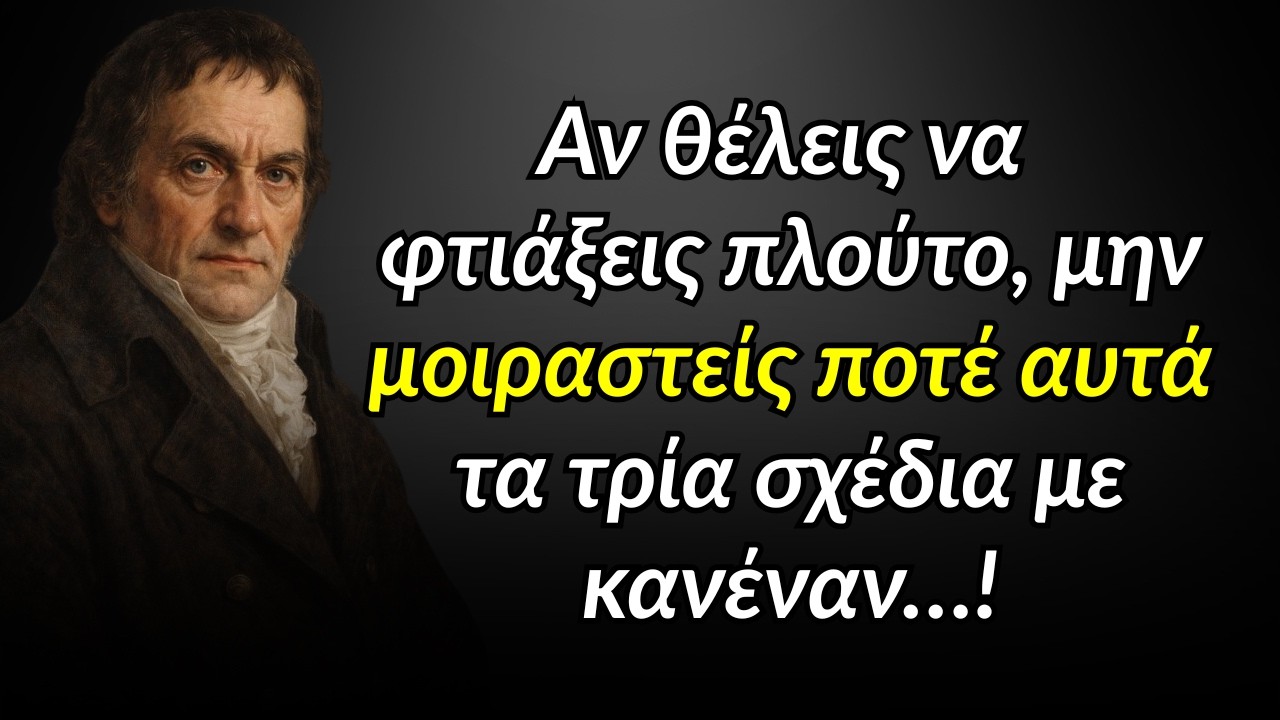 Αν θέλεις να φτιάξεις πλούτο, μην μοιραστείς ποτέ αυτά τα τρία σχέδια με κανέναν…!