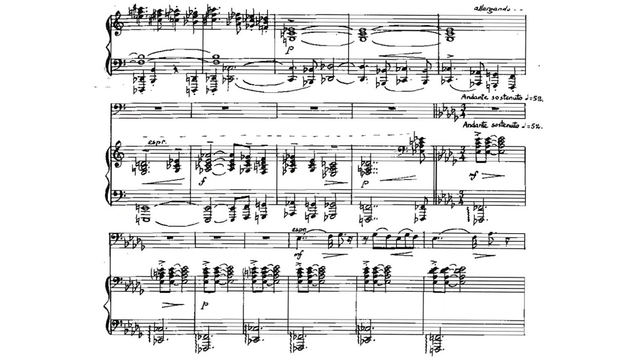 [Eduard Tubin] Double Bass Concerto ETW 22 (Score-Video)