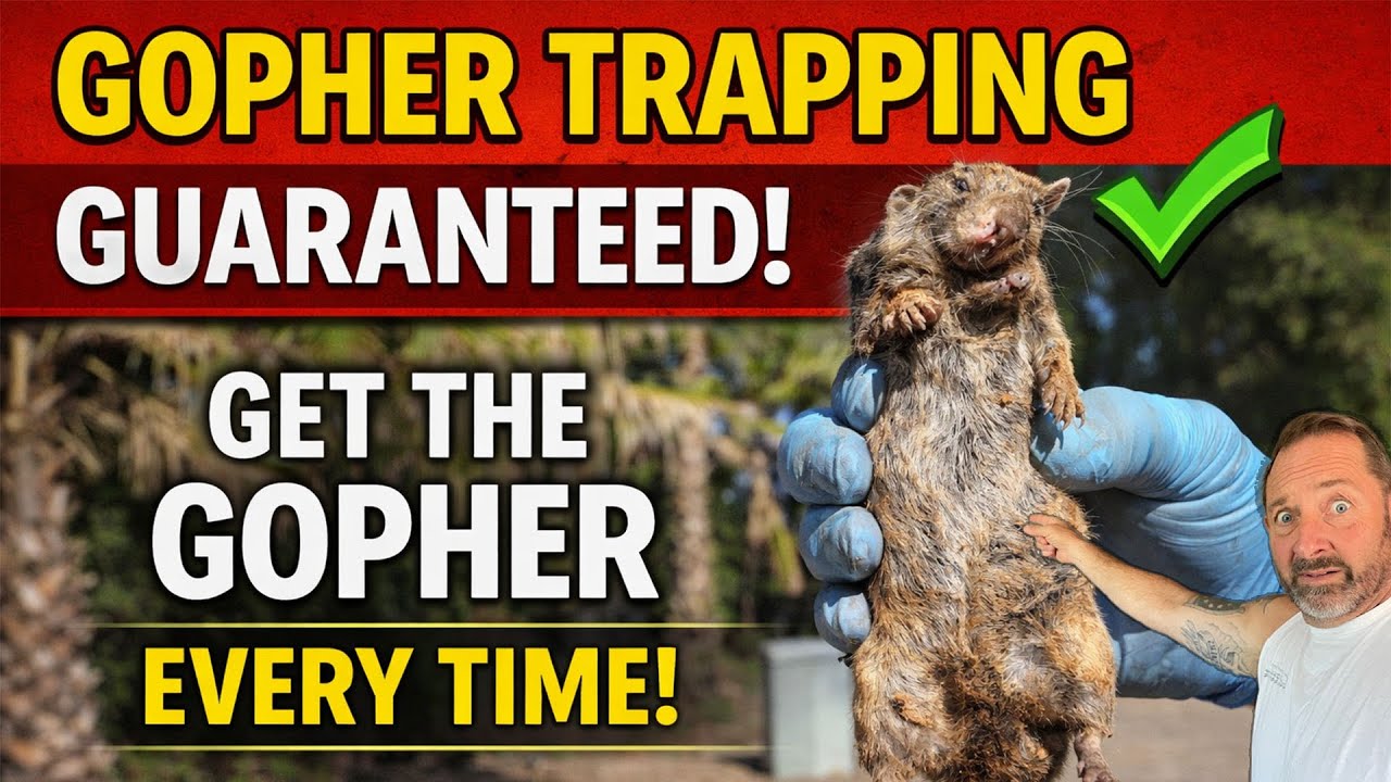 Gopher Trapping GUARANTEED | How to Catch Gophers Every Time (Pro ...