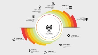 Create 10 Circular Animated Options Infographic Slide in PowerPoint