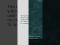 User Mode, Cybersecurity Mini Dictionary #shorts
