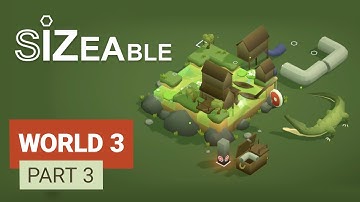 Completing all the levels in world 3 AND all turtles found | Sizeable Playthrough Part 3