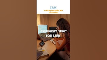 IBM Internship + FREE Certification! 🤯