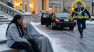 Billionaire Is Shocked to See His Mother Leaning on a Homeless Teen, He Rushes Over and